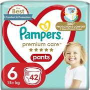 PAMPERS ΠΑΝΕΣ PAMPERS PREMIUM PANTS ΜΕΓ NO6 42ΤΜΧ JUMBO+