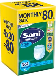 SANI PANTS ΝΟ4 EX. LARGE (4 X 20) 80TEM