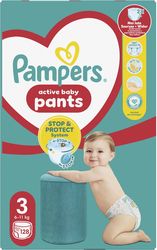 ΠΑΝΕΣ PAMPERS PANTS NO3 128ΤΜΧ MEGA PACK