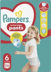 ΠΑΝΕΣ PAMPERS PANTS NO6 84ΤΜΧ MEGA PACK