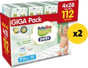 BABYLINO PANTS XL PLUS PREMIUM SOFT N7 15-25KG/112 TEM X2