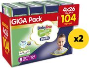 BABYLINO PANTS (COTTON SOFT) ECON UNISEX N8 20+KG/104 TEM X2