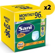 ΕΣΩΡΟΥΧΑ ΑΚΡΑΤΕΙΑΣ SANI PANTS MONTHLY PACK NO2 MEDIUM (4X24) 96 TEM X2