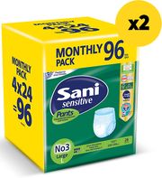 ΕΣΩΡΟΥΧΑ ΑΚΡΑΤΕΙΑΣ SANI PANTS MONTHLY PACK NO3 LARGE (4X24) 96 TEM X2