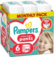 ΠΑΝΕΣ PAMPERS PANTS NO6 (13-19KG) 144 TMX MONTHLY PACK