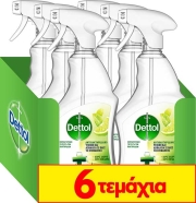 DETTOL DETTOL ΑΠΟΛΥΜΑΝΤΙΚΟ SPRAY ΚΑΘΑΡΙΣΜΟΥ ΥΓΙΕΙΝΗ &amp; ΑΣΦΑΛΕΙΑ LIME &amp; MINT 500 ML 4+2