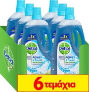 DETTOL DETTOL ΥΓΡΟ ΠΟΛΥΚΑΘΑΡΙΣΤΙΚΟ ΑΝΤΙΒΑΚΤΗΡΙΔΙΑΚΟ ΓΙΑ ΜΕΓΑΛΕΣ ΕΠΙΦΑΝΕΙΕΣ DILUTED ATLANTIC FRESH 1 LT 4+2