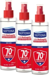 ΑΝΤΙΣΗΠΤΙΚΟ SEPTONA MILD LOTION 200ML 70% ΟΙΝΟΠΝΕΥΜΑ 3ΤΜΧ φωτογραφία