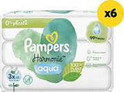 PAMPERS ΜΩΡΟΜΑΝΤΗΛΑ PAMPERS WIPES HARMONIE AQUA 6Χ3Χ48ΤΜΧ