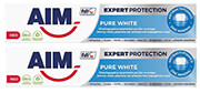 AIM ΟΔΟΝΤΟΚΡΕΜΑ AIM EXPERT PROT PURE WHITE 75ML Χ2