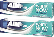 AIM ΟΔΟΝΤΟΚΡΕΜΑ AIM WHIΤE NOW ICE MINT 75ML 2ΤΕΜ