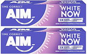 AIM ΟΔΟΝΤΟΚΡΕΜΑ AIM WHITE NOW TIME CORRECT 75ML 2ΤΕΜ