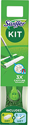 ΣΚΟΥΠΑ SWIFFER DRY &ampamp WET ΚΙΤ ΚΑΘΑΡΙΣΜΟΥ 12ΤΜΧ
