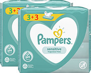 ΜΩΡΟΜΑΝΤΗΛΑ PAMPERS WIPES SENSITIVE 2Χ6X52ΤΜΧ 81784508