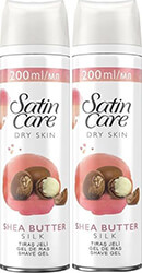 ΑΦΡΟΣ ΞΥΡΙΣΜΑΤΟΣ SATIN GEL ΓΥΝ.DRYSKIN SHEABUTTER 400ML (200ML X2)
