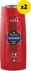 OLD SPICE ΑΦΡΟΛΟΥΤΡΟ OLD SPICE SH GEL CAPTAIN 1350ML (2X675ML)