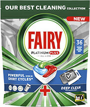 FAIRY ΚΑΨΟΥΛΕΣFAIRY CAPS PLATINUM PLUS DEEP CLEAN 36ΤΜΧ