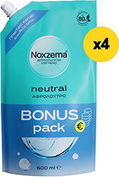 NOXZEMA ΑΦΡΟΛΟΥΤΡΟ NOXZEMA NEUTRAL BONUS PACK DOY 2400ML (4X600ML)