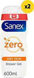 SANEX ΑΦΡΟΛΟΥΤΡΟ SANEX ZERO% DRY SKIN 2400ML (4X600ML)