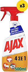 AJAX ΚΑΘΑΡΙΣΤΙΚΟ ΕΠΙΦΑΝΕΙΩΝ AJAX 4ΣΕ1 ΑΝΤΛΙΑ 1500ML (3X500ML)