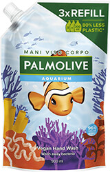 PALMOLIVE ΥΓΡΟ ΚΡΕΜΟΣΑΠΟΥΝΟ PALMOLIVE AQUARIUM ΑΝΤΑΛΛΑΚΤΙΚΟ ΣΑΚΟΥΛΑΚΙ 900ML