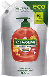 PALMOLIVE ΥΓΡΟ ΚΡΕΜΟΣΑΠΟΥΝΟ PALMOLIVE HYGIENE PLUS ΑΝΤΑΛΛΑΚΤΙΚΟ ΣΑΚΟΥΛΑΚΙ 900ML