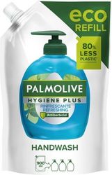 ΥΓΡΟ ΚΡΕΜΟΣΑΠΟΥΝΟ PALMOLIVE HYGIENE PLUS FRESH ΑΝΤΑΛΛΑΚΤΙΚΟ ΣΑΚΟΥΛΑΚΙ 900ML