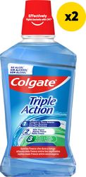 COLGATE ΣΤΟΜΑΤΙΚΟ ΔΙΑΛΥΜΑ COLGATE TRIPLE ACTION 1000ML (2X500ML)