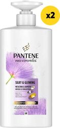 PANTENE ΣΑΜΠΟΥΑΝ PANTEN SILK &amp; GLOWING 1000ML (2X500ML)