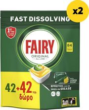 FAIRY ΚΑΨΟΥΛΕΣ FAIRY ORIGINAL ΛΕΜΟΝΙ 168TMX(84+84ΤΕΜ)