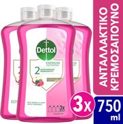DETTOL DETTOL LIQUID SOAP WILD BERRY REFILL 750 ML X3
