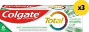 COLGATE ΟΔΟΝΤΟΚΡΕΜΑ COLGATE TOTAL ADVANCED INTERDENTAL CLEAN 225ML (3X75ML)