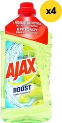 AJAX ΥΓΡΟ ΚΑΘΑΡΙΣΤΙΚΟ AJAX BOOST ΞΥΔΙ &amp; ΜΗΛΟ 4ΛΤ (4Χ1LT)