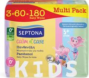 SEPTONA ΜΩΡΟΜΑΝΤΗΛΑ SEPTONA CALM N' CARE ΚIDS ΠΑΝΘΕΝΟΛΗ MULTIPACK 3Χ60 ΤΜΧ