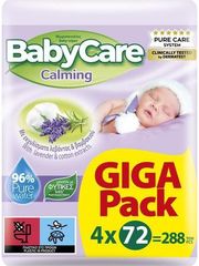 BABYLINO ΜΩΡΟΜΑΝΤΗΛΑ BABYCARE CALMING GIGA PACK 4X72ΤΜΧ