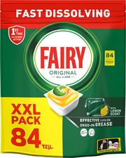 FAIRY ΚΑΨΟΥΛΕΣ ΠΛΥΝΤΗΡΙΟΥ ΠΙΑΤΩΝ FAIRY ORIGINAL ΛΕΜΟΝΙ 84TMX