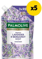 PALMOLIVE ΥΓΡΟ ΚΡΕΜΟΣΑΠΟΥΝΟ PALMOLIVE ΛΕΒΑΝΤΑ &amp; ΠΕΡΓΑΜΟΝΤΟ 4500ΜΛ(5Χ900ΜΛ)