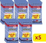 ΑΝΤΙΒΑΚΤΗΡΙΔΙΑΚΑ ΜΑΝΤΗΛΙΑ WET HANKIES ANTIBACTERIAL QUATTRO PACK 4X15 X5 φωτογραφία