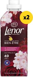 LENOR ΜΑΛΑΚΤΙΚΟ ΡΟΥΧΩΝ LENOR PASSION JASMINE &amp; ROSE 80ΜΕΖ (2X40MEZ)