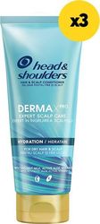 HEAD ΚΡΕΜΑ HEAD&amp;SHOULDERS DERMAX HYDRATE ΚΑΡΥΔΑ 660ΜΛ(3Χ220ΜΛ)
