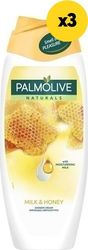 ΑΦΡΟΛΟΥΤΡΑ PALMOLIVE ΜΕΛΙ&amp;ΓΑΛΑ 1950ΜΛ(3Χ650ΜΛ)