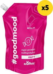 ENDLESS ΥΓΡΟ ΓΕΝΙΚΟΥ ΚΑΘΑΡΙΣΜΟΥ ENDLESS GOODMOOD FRUITY 5LT(5X1LT)
