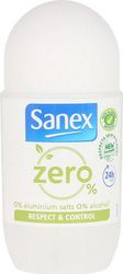 SANEX ΑΠΟΣΜΗΤΙΚΟ SANEX ZERO% RESPECT &amp; CONTROL ROLL-ON 50ML