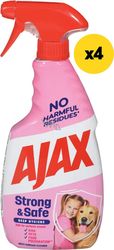 AJAX ΚΑΘΑΡΙΣΤΙΚΟ ΕΠΙΦΑΝΕΙΩΝ AJAX SAFE HOME ΑΝΤΛΙΑ 2000ΜΛ (4Χ500ML)