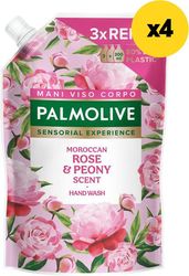 ΥΓΡΟ ΚΡΕΜΟΣΑΠΟΥΝΟ PALMOLIVE ΤΡΙΑΝΤΑΦΥΛΛΟ&amp;ΠΑΙΩΝΙΑ ΑΝΤ/ΚΟ ΣΑΚΟΥΛΑΚΙ 3600ΜΛ(4Χ900ML)