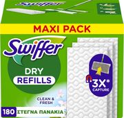 SWIFFER SWIFFER ΑΝΤΑΛΛΑΚΤΙΚΑ ΠΑΝΑΚΙΑ FRESH 180ΤΜΧ(6Χ30ΤΜΧ)