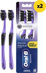 ORAL-B ORAL-B ΟΔΟΝΤΟΒΟΥΡΤΣΑ PRO WHITE CHARCOAL 40M DUO PACK X2