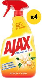 AJAX ΕΠΙΦΑΝΕΙΩΝ 3ΣΕ1 UPLIFTING ΝΕΡΟΛΙ &amp; YUZU ΑΝΤΛΙΑ 2000ML(4Χ500ML)