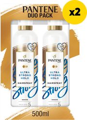 PANTENE ΛΑΚ PANTENE SPRAY ΕΞΤΡΑ ΔΥΝΑΤΟ ΚΡΑΤΗΜΑ DUO PACK 1000ML (2X500ML)
