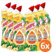 HARPIC ACTIVE FRESH GEL ΚΑΘΑΡΙΣΜΟΥ ΛΕΚΑΝΗΣ ΜΕ ΑΡΩΜΑ EXOTIC FRUITS 750ML Χ6